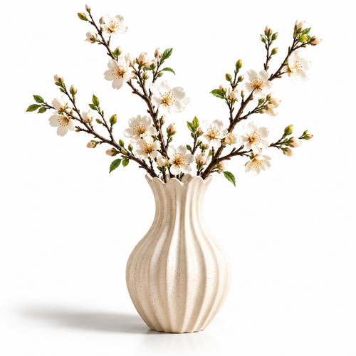 Matte White Sculptural Ceramic
