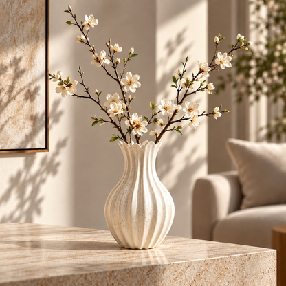 Matte White Sculptural Ceramic